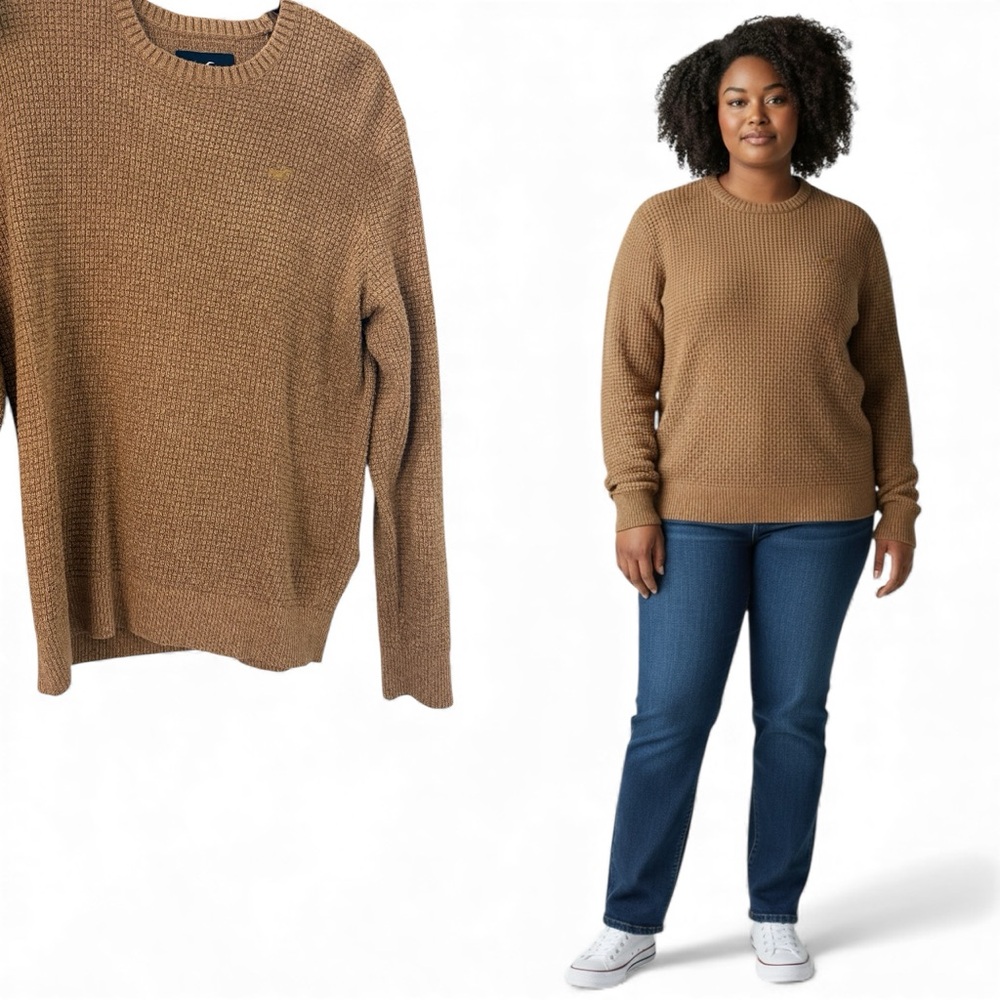 Hollister Women's Brown Crew Neck Sweater - Picture 9 of 9